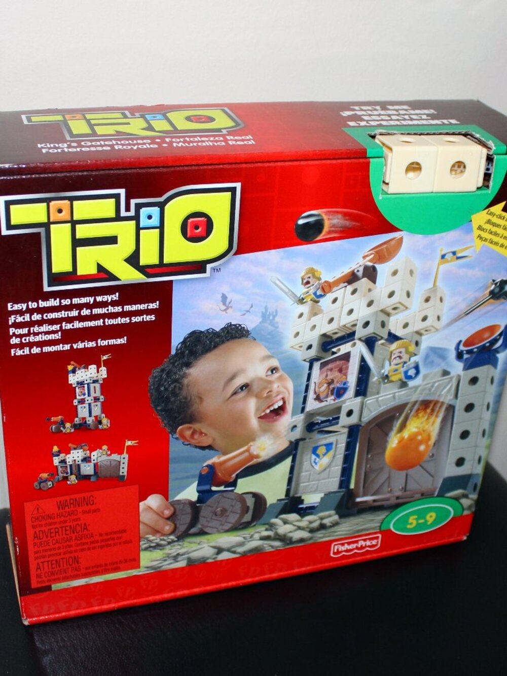 vintage❤️2009 Fisher-Price TRIO Building Blocks King's Gatehouse 79 pieces set